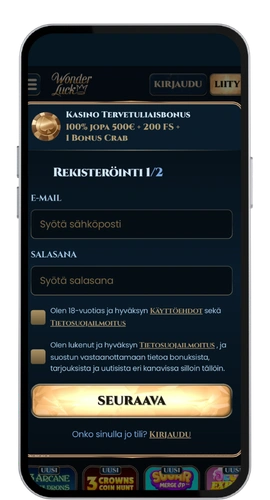 WonderLuck Kazino prijava